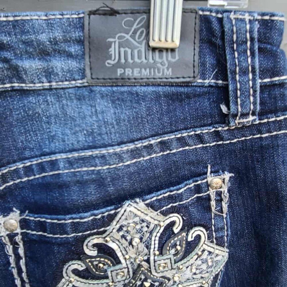 Love Indigo Premium Cropped Jeans size 10 - Picture 7 of 12